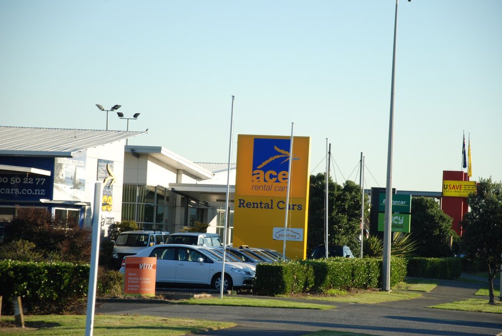 Entrance to Ace Rental on Manu Tapu Drive