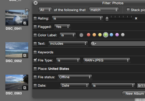 RAW + JPEG pairs