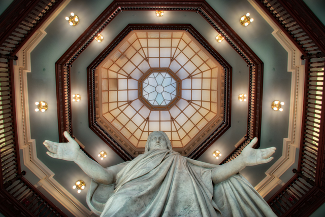 The Statue of Jesus in the Billings Building of Johns Hopkins Hospital