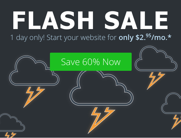 Blue Host Flash Sale