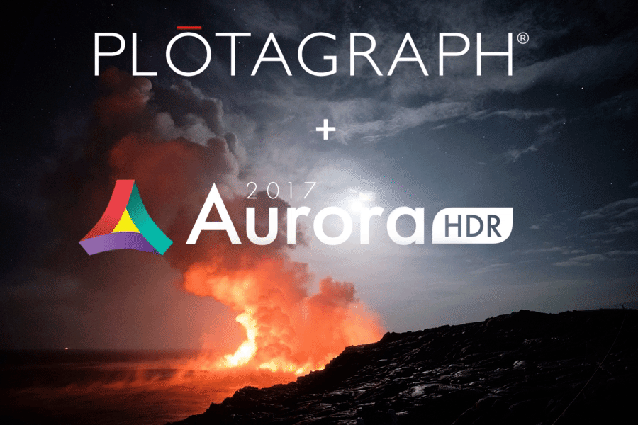 Aurora HDR + Plotagraph