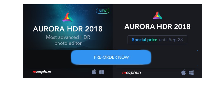 Aurora HDR 2018 for Windows and Mac