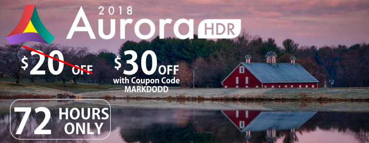 Aurora HDR 2018 72 Hour Sale