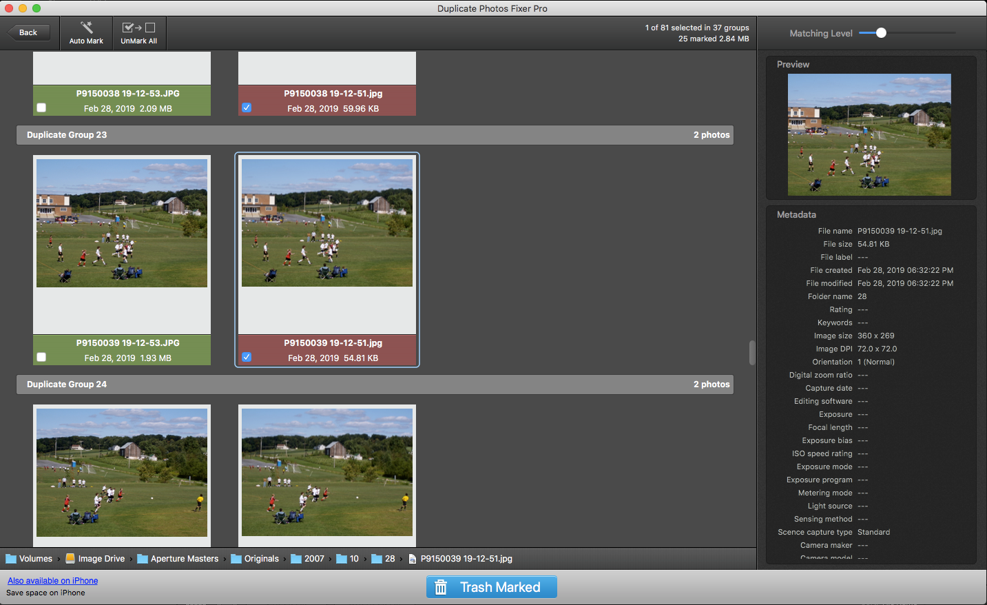 duplicate photos fixer pro auto mark created