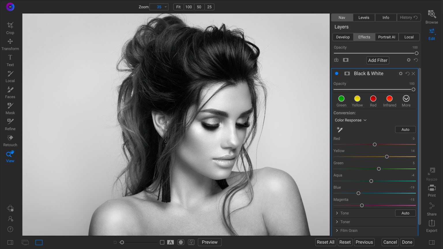 on1 photo raw full screen mode on1 photo raw full screen mode
